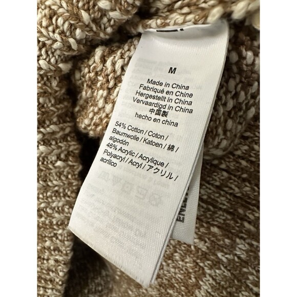 Madewell Womens Size Medium Side-Button Boatneck Boxy Sweater Marled Acorn - Picture 8 of 8